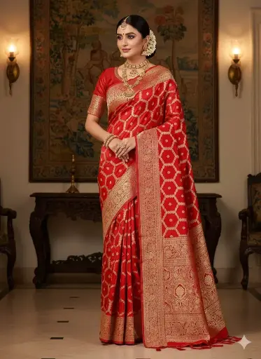 Banarsi Pure Mashroo Silk