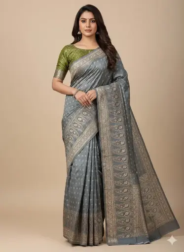 Banarsi Jaam Cotton Saree